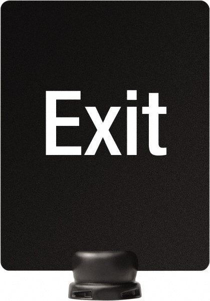 Lavi Industries - 11" High x 8-1/2" Long x 8-1/2" Wide Barrier Sign Frame - PVC, Sintra Finish, Black, Use with Tempest - Exact Tooling