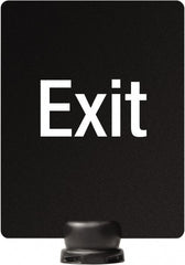 Lavi Industries - 11" High x 8-1/2" Long x 8-1/2" Wide Barrier Sign Frame - PVC, Sintra Finish, Black, Use with Tempest - Exact Tooling