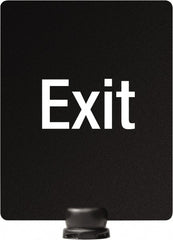 Lavi Industries - 14" High x 11" Long x 11" Wide Barrier Sign Frame - PVC, Sintra Finish, Black, Use with Tempest - Exact Tooling