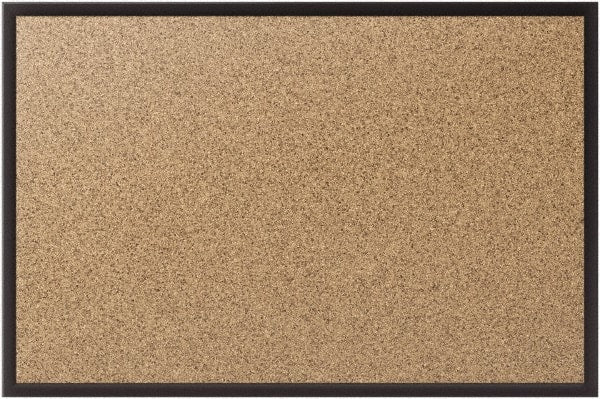 Quartet - 48" Wide x 36" High Open Cork Bulletin Board - Natural (Color) - Exact Tooling