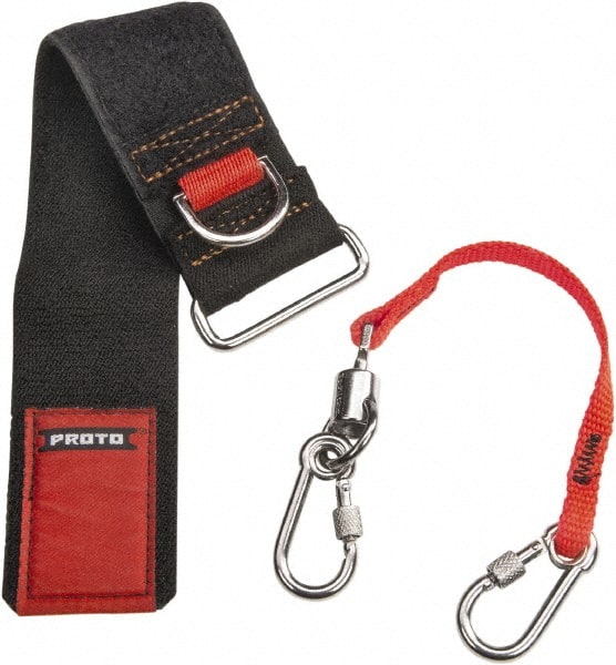 Proto - 13" Tool Tether Kit - D-Ring Connection, 13" Extended Length, Black - Exact Tooling