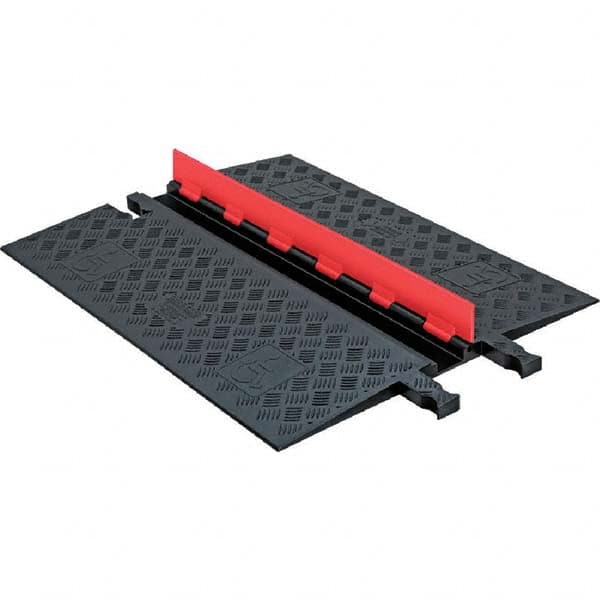 Checkers - On Floor Cable Covers Cover Material: Polyurethane Number of Channels: 1 - Exact Tooling