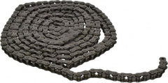 Morse - 3/8" Pitch, ANSI 35, Single Strand Roller Chain - Chain No. 35, 10 Ft. Long, 1/5" Roller Diam, 3/16" Roller Width - Exact Tooling