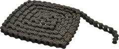 Morse - 1/2" Pitch, ANSI 41, Single Strand Roller Chain - Chain No. 41, 10 Ft. Long, 0.306" Roller Diam, 1/4" Roller Width - Exact Tooling