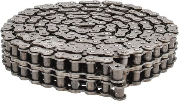 Morse - 3/4" Pitch, ANSI 60-2, Double Strand Roller Chain - Chain No. 60-2, 10 Ft. Long, 15/32" Roller Diam, 1/2" Roller Width - Exact Tooling