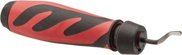 Shaviv - 11 Piece High Speed Steel Blade Hand Deburring Tool Set - E100 Blades, For Hole Edge, Straight Edge - Exact Tooling