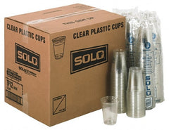 Solo - Solo Plastic Cold Cups, 12 oz Clear - Plastic Cold Cups, 12 Ounce Clear - Exact Tooling