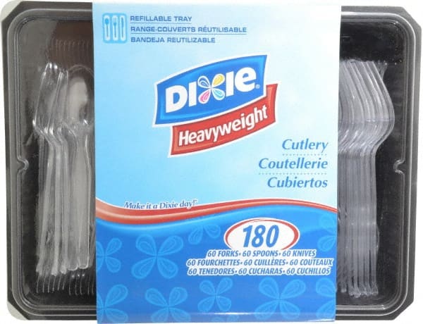 Dixie - 60 Piece Each of Forks, Knives & Spoons - 60 Pieces Each of Forks, Knives and Spoons - Exact Tooling