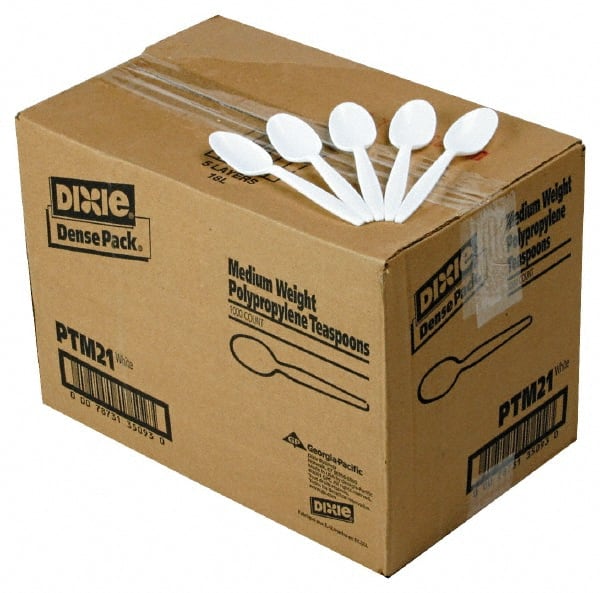 Dixie - Mediumweight Plastic Teaspoons - Mediumweight Plastic Teaspoons - Exact Tooling