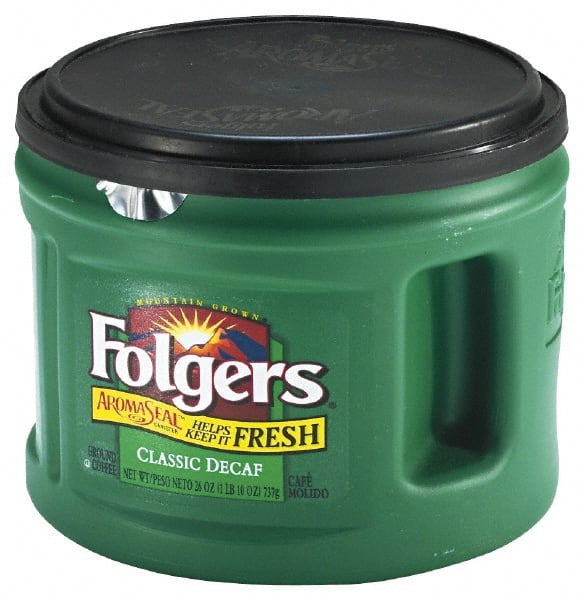 Folgers - Folgers Decaffeinated Ground Coffee, 22.6 oz. Can - Exact Tooling