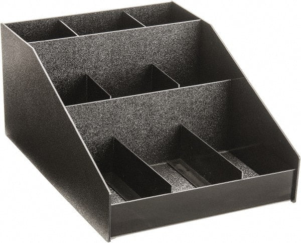 Vertiflex Products - Horizontal Organizer - 12 x 16 x 7-1/2 Inch, Black, For Use with Condiments - Exact Tooling