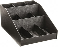 Vertiflex Products - Horizontal Organizer - 12 x 16 x 7-1/2 Inch, Black, For Use with Condiments - Exact Tooling