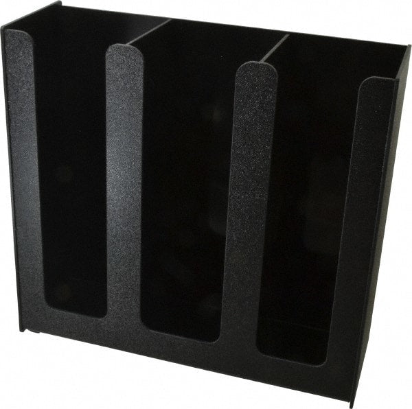Vertiflex Products - 12-3/4 x 4-1/2 x 12" Three Column Cup Holder - Black - Exact Tooling