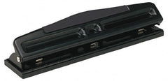 UNIVERSAL - Paper Punches Type: 12 Sheet 2 and 3-Hole Adjustable Punch Color: Black - Exact Tooling