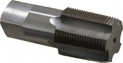 Hertel - 1-1/4 - 11-1/2 NPT Thread, 5 Flute Standard Pipe Tap - 4" OAL, 1-5/16" Shank Diam, Bright Finish, Carbon Steel - Exact Tooling