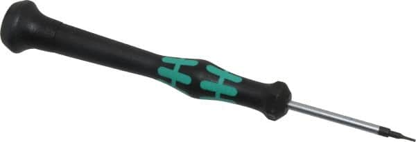 Wera - 0.9mm Precision Miniature Hex Driver - 1-9/16" Bade Length, Ergonomic with Spinning Cap Handle, 1-9/16" OAL - Exact Tooling