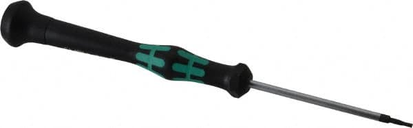 Wera - 1.5mm Precision Miniature Hex Driver - 2-3/8" Bade Length, Ergonomic with Spinning Cap Handle, 2-3/8" OAL - Exact Tooling