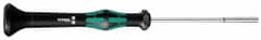 Wera - 9/64" Solid Shaft Precision Nutdriver - Ergonomic Handle, 6-1/4" OAL - Exact Tooling
