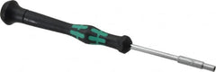 Wera - 3/32" Solid Shaft Precision Nutdriver - Ergonomic Handle, 6-1/4" OAL - Exact Tooling