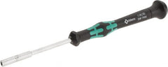 Wera - 7/64" Solid Shaft Precision Nutdriver - Ergonomic Handle, 6-1/4" OAL - Exact Tooling