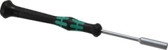 Wera - 3/16" Solid Shaft Precision Nutdriver - Ergonomic Handle, 6-1/4" OAL - Exact Tooling