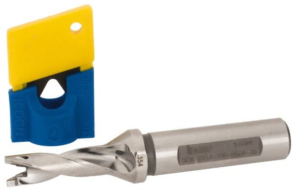 Iscar - 0.354" to 0.37" Diam, 3xD, 1.06" Max Depth, 1/2" Shank Diam, 3.46" OAL, Replaceable-Tip Drill - FCP, ICK, ICK-2M, ICM, ICP, iCP-2M Insert, 59353060 Toolholder, Series SumoCham - Exact Tooling