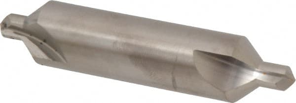 Hertel - #8 Plain Cut 82° Incl Angle Solid Carbide Combo Drill & Countersink - Exact Tooling