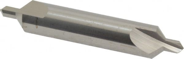 Hertel - #5 Plain Cut 90° Incl Angle Solid Carbide Combo Drill & Countersink - Exact Tooling