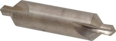 Hertel - #8 Plain Cut 90° Incl Angle Solid Carbide Combo Drill & Countersink - Exact Tooling