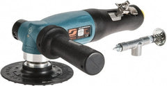 Dynabrade - 4-1/2" Max Disc, 12,000 RPM, Pneumatic Handheld Disc Sander - 43 CFM, 3/8 NPT Inlet, 1.3 hp, 90 psi - Exact Tooling