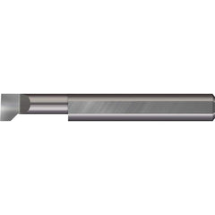 Micro 100 - Thread Relief Tools; Material: Solid Carbide ; Cutting Diameter (Inch): 1/8 ; Flat Width (Decimal Inch): 0.0630 ; Cutting Depth (Inch): 1/2 ; Projection (Decimal Inch): 0.0400 ; Shank Diameter (Inch): 1/8 - Exact Tooling