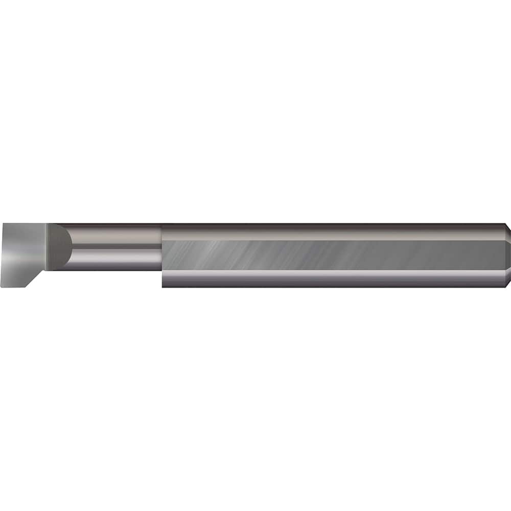 Micro 100 - Thread Relief Tools; Material: Solid Carbide ; Cutting Diameter (Inch): 1/8 ; Flat Width (Decimal Inch): 0.0630 ; Cutting Depth (Inch): 3/8 ; Projection (Decimal Inch): 0.0400 ; Shank Diameter (Inch): 1/8 - Exact Tooling