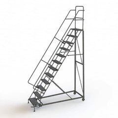 TRI-ARC - Rolling & Wall Mounted Ladders & Platforms Type: Rolling Warehouse Ladder Style: Rolling Safety Ladder - Exact Tooling