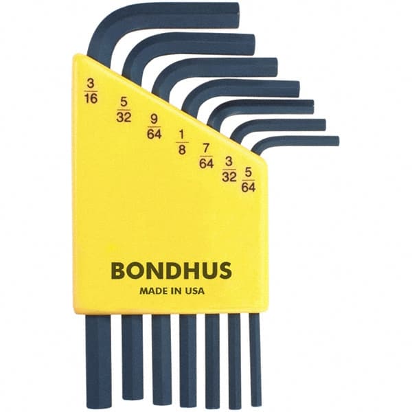 Bondhus - Hex Key Sets Tool Type: Hex Handle Type: L-Key Short Arm - Exact Tooling
