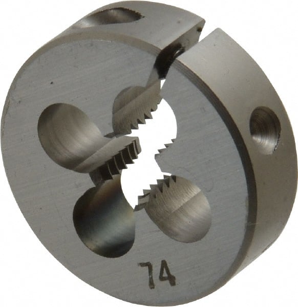 OSG - #12-28 UNF High Speed Steel Round Adjustable Die - Exact Tooling