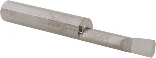 Scientific Cutting Tools - 0.23" Min Bore Diam, 1" Max Bore Depth, 5/16 Shank Diam, Boring Bar - Right Hand Cut, Solid Carbide, Uncoated - Exact Tooling