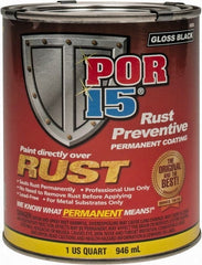 POR-15 - 1 Quart, Black, Rust Preventative Paint - Comes in Can - Exact Tooling