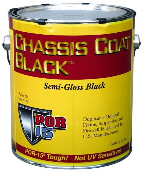 POR-15 - Semigloss Black Automotive Topcoat - 1 Gal Can with Handle - Exact Tooling
