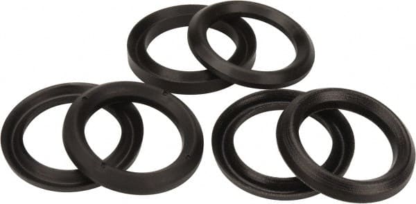 Made in USA - 1-3/4" Inside Diam x 2-1/2" Outside Diam V-Packing Set - 1-1/6" High - Exact Tooling