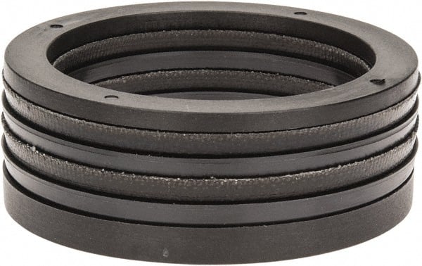 Made in USA - 2-1/4" Inside Diam x 2-7/8" Outside Diam V-Packing Set - 1" High - Exact Tooling