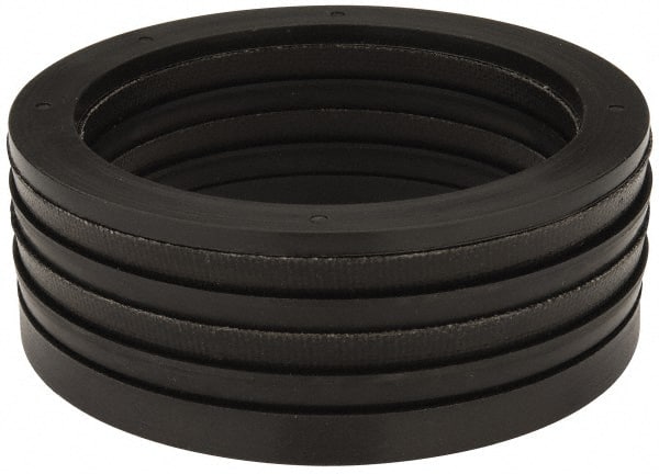 Made in USA - 2-3/4" Inside Diam x 3-1/2" Outside Diam V-Packing Set - 1-1/6" High - Exact Tooling