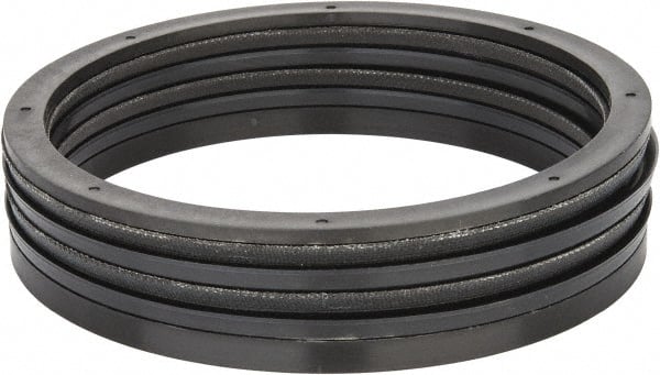 Made in USA - 5" Inside Diam x 5-3/4" Outside Diam V-Packing Set - 1-1/6" High - Exact Tooling