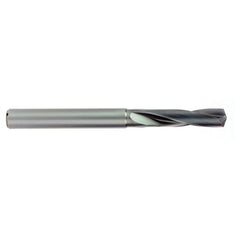 11 mm Dia. × 11.5 mm Shank × 55 mm Flute Length × 113 mm OAL, Stub, SiC, 2xD Flute, Solid Carbide Drill - Exact Tooling
