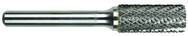 SB-3L 3/8 x 1 x 1/4" SH Dbl Cut - CBD - Burr - Exact Tooling