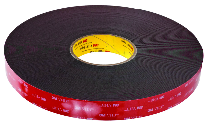 List 5952 1" x 36 yds VHB Acrylic Foam Tape - Black - Exact Tooling