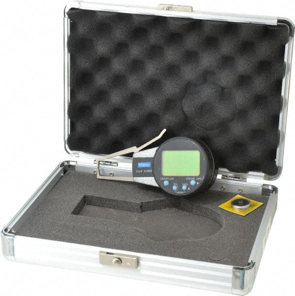 Fowler - 0 to 0.4 Inch, Outside Electronic Caliper Gage - 0.0005 Inch Resolution, 0.0008 Inch Accuracy, 357 Battery - Exact Tooling
