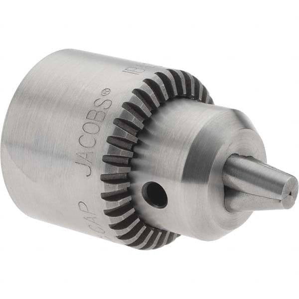 Dynabrade - 3/8-24, 1/4" Max Capacity, Threaded Mount Drill Chuck - Keyed - Exact Tooling