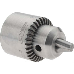 Dynabrade - 3/8-24, 1/4" Max Capacity, Threaded Mount Drill Chuck - Keyed - Exact Tooling