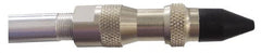 Coilhose Pneumatics - 125 Max psi Rubber Push Button Blow Gun - 1/4 NPT, 39" Tube Length, Nickel Plated Brass - Exact Tooling