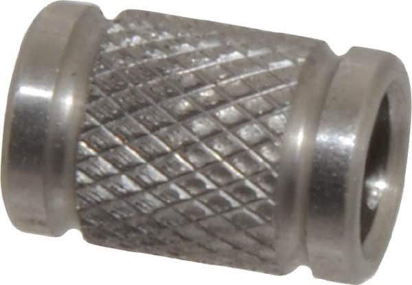 Gibraltar - 1/4" Pin Diam, 0.58" Long, 3/8" OD Quick Release Pin Receiver Cap - 303 Stainless Steel - Exact Tooling